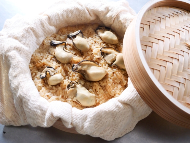 かなわ　かきおこわ　生食用かき　広島県産　かき　牡蠣　おこわ　美味しい　ふっくら　もちもち